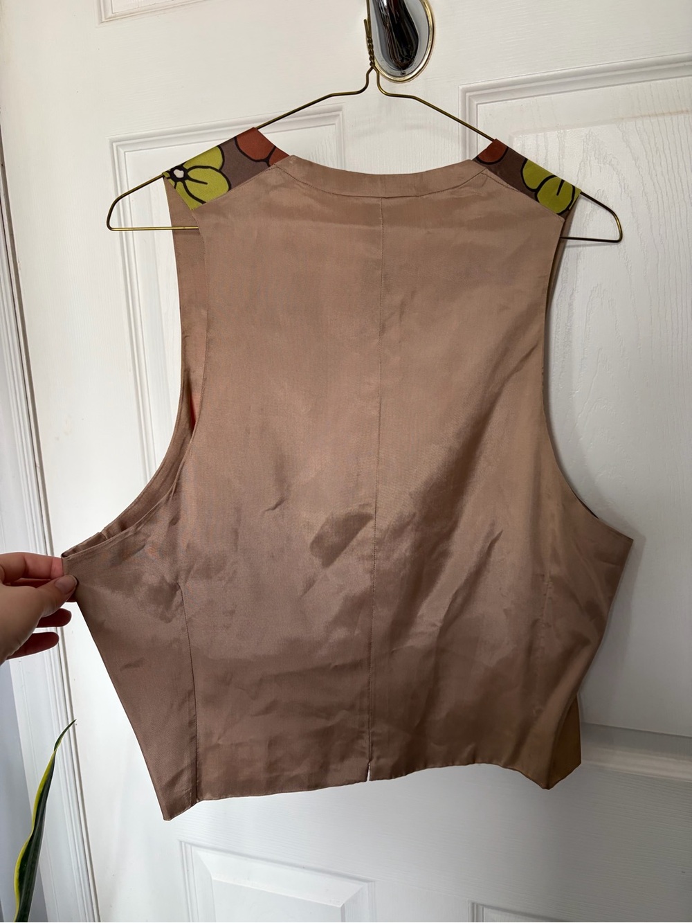 Vintage 1970s handmade flower power vest - Picture 5 of 5